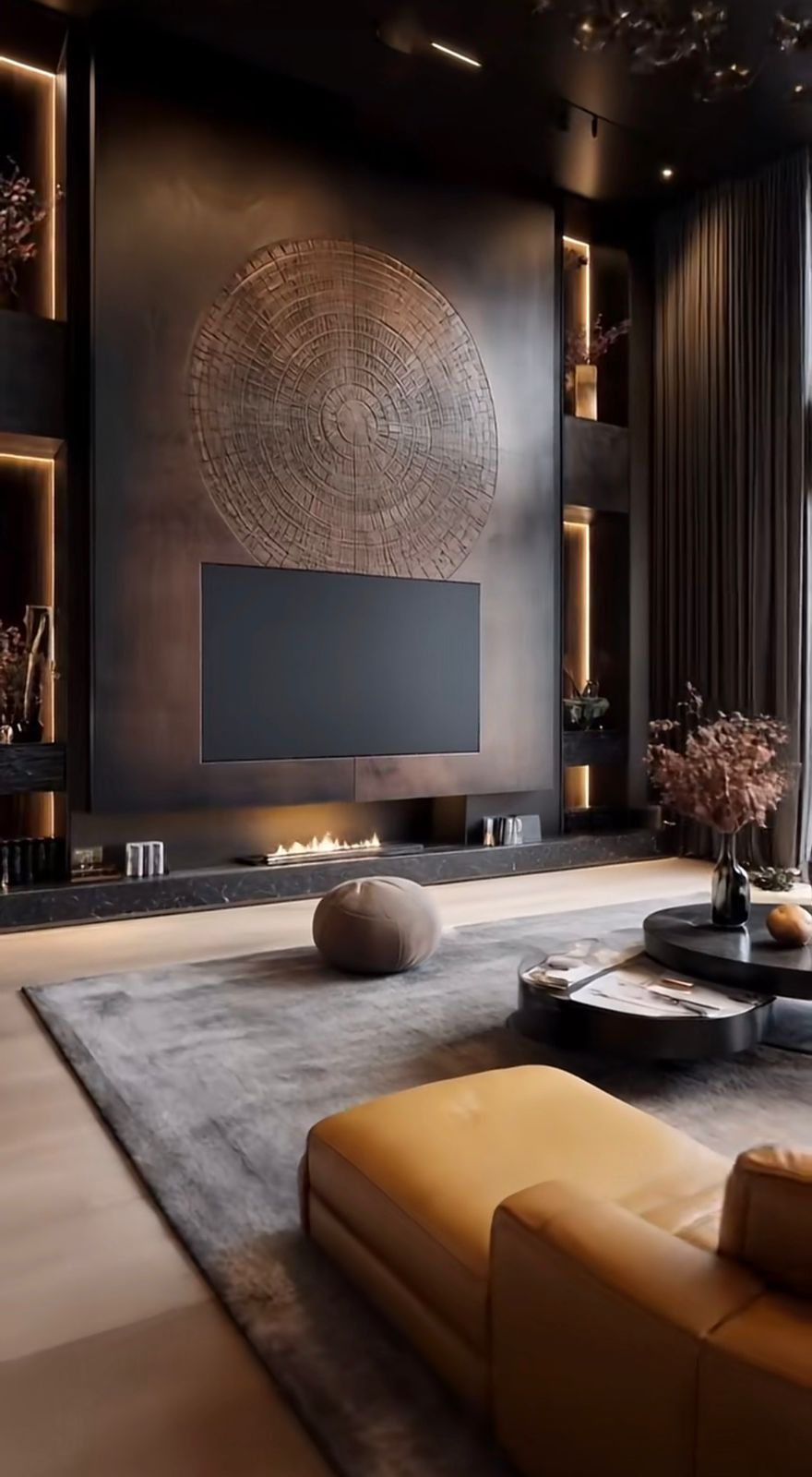 Premium feature wall and TV unit joinery